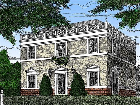 Federal Style Home Plan - 11619GC | Architectural Designs - House Plans