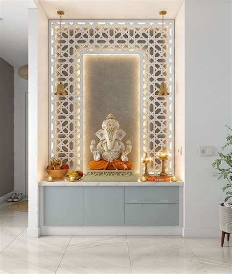 Mandir Design For Home - Small Pooja Room Designs In Apartments - KeyMyHome.com