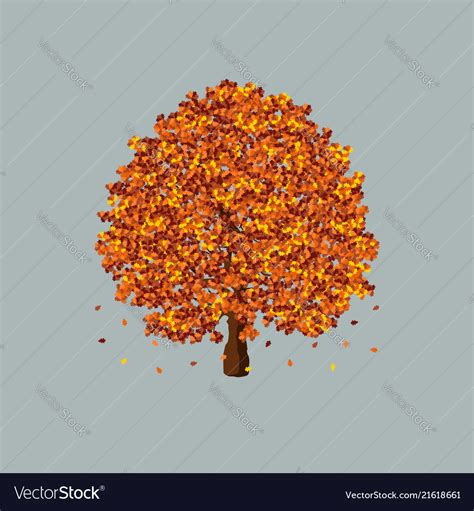 Autumn tree Royalty Free Vector Image - VectorStock