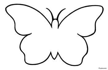 Blank Butterfly Templates - ClipArt Best