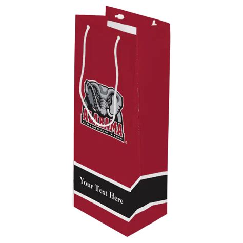 Alabama Big Al - Bottle Wine Gift Bag | Zazzle