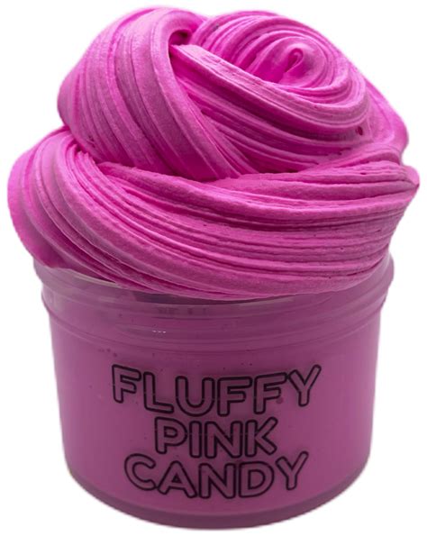 Fluffy Pink Candy - Glitter Slimes