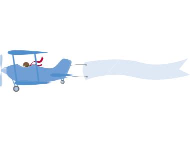 Airplane With Banner Clipart | Free download on ClipArtMag