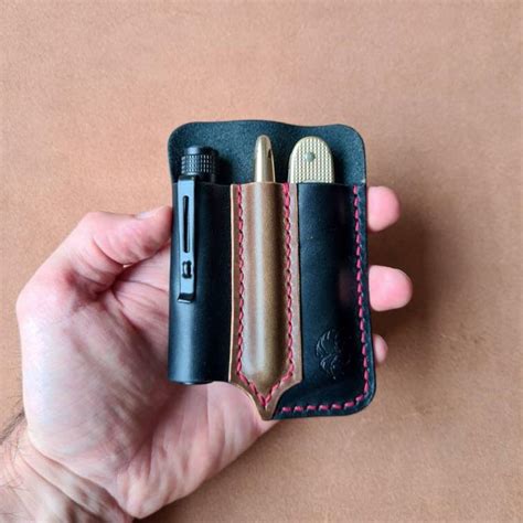 Edc Organizer Leather Pocket Organiser EDC Gear Pouch SAK - Etsy