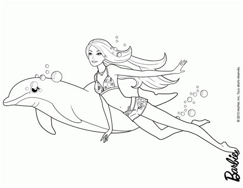 barbie mermaid coloring pages - Clip Art Library