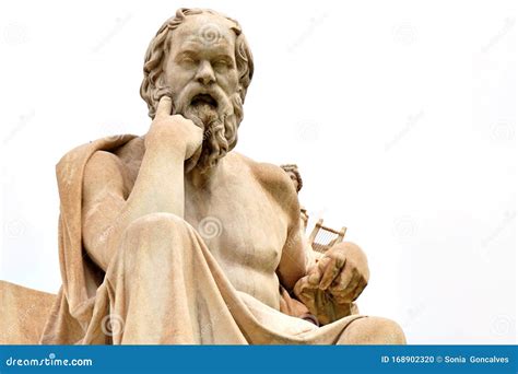 Athens, Greece - 21 August 2017: Statue by the Greek Philosopher Plato ...