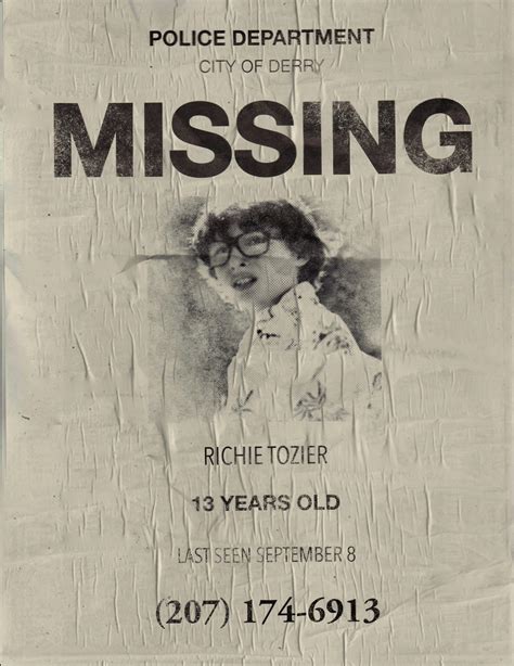 Missing Loser Club posters : r/ItTheMovie