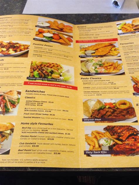 Menu at Clifton Hill Family Restaurant, Niagara Falls