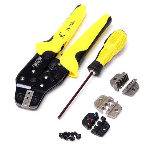 Professional Wire Crimper Pliers Ratcheting Terminal Crimping Tool Kit ...