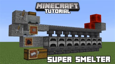 How to Make Super Smelter|Minecraft Redstone Tutorial - YouTube