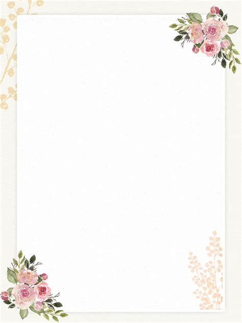 Hand Drawn Vintage Flowers Romantic Paper Background Source File | Vintage paper background ...