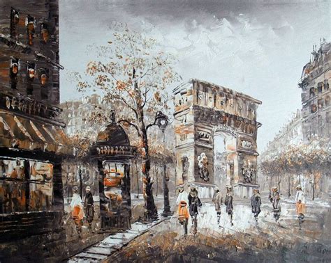 monet city street painting | paris street-paris street-Oil paintings,retail or wholesale hand ...