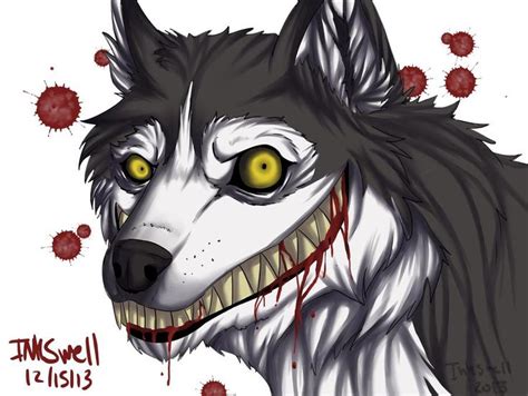 Smile dog practice painting. by Inkswell on DeviantArt | Creepypasta cute, Smiling dogs, Creepypasta