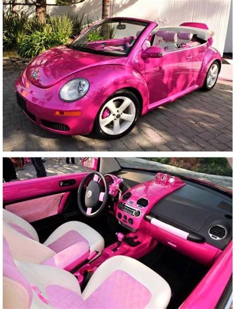 A real life BARBIE CAR...so cute! Would you drive it? via The Keeper of ...