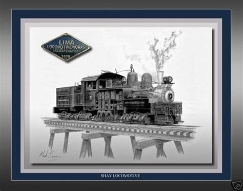 Shay Locomotive Railroad Art Print | eBay