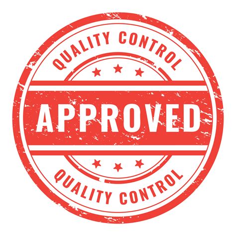 Quality Control Approved , Stamp 7545738 Vector Art at Vecteezy