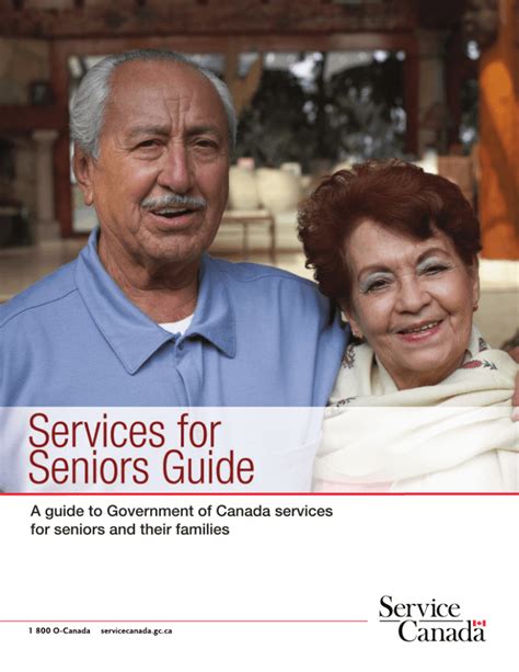 A guide to Government of Canada services for seniors and their