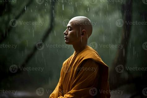 Monk meditation forest. Generate Ai 27457095 Stock Photo at Vecteezy