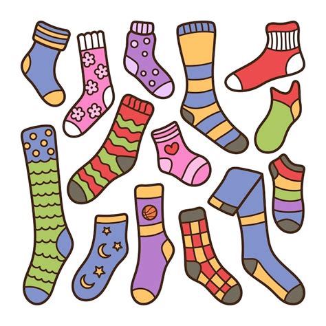 Premium Vector | Socks doodle illustration