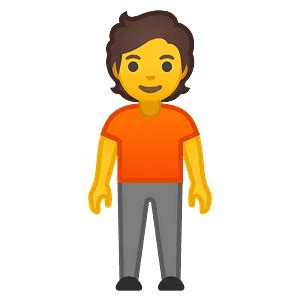 Man standing emoji clipart. Free download transparent .PNG | Creazilla