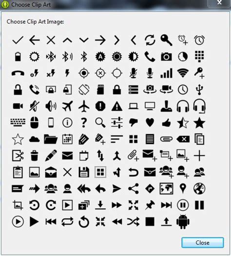 Android – the drawables or clipart from android.R.drawable stored ...