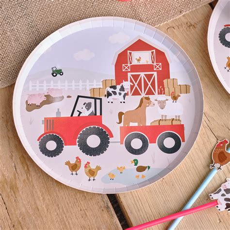 Farm Animals Paper Party Plates | Ginger Ray