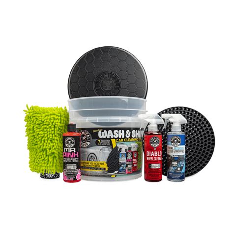 Chemical Guys Professional Wash & Shine Car Cleaning Kit (7 Essential ...