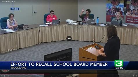 Petition filed to recall Woodland school district board member - YouTube