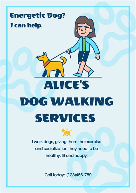 Dog Walking Flyer Template - Detrester.com