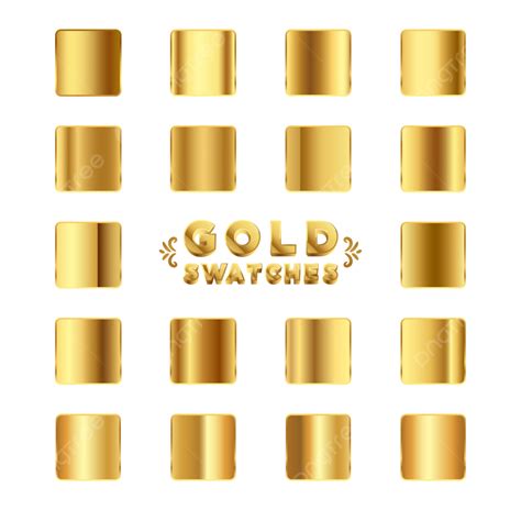 Premium Gold Gradients Swatches Pack, Gold Gradients, Golden Gradient, Golden Swatches PNG and ...