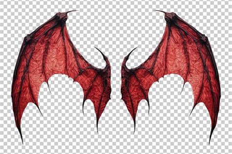 Devil Demon Wings Isolated on Transparent Background | Premium AI ...