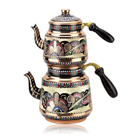 Handmade Copper Turkish Tea Pot Kettle FairTurk.com