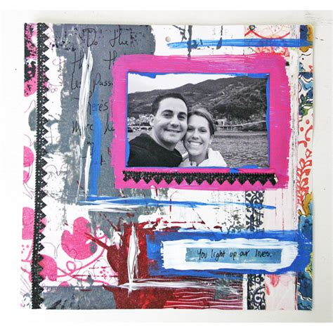 Green Scrapbook Page Project - Stampington & Company