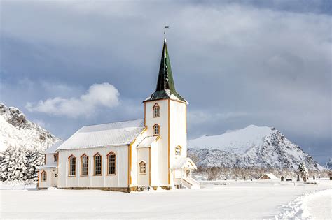 Church HD, Lofoten Islands, Winter, Norway, HD Wallpaper | Rare Gallery