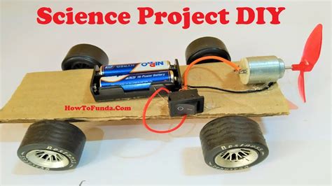 science project working model - dc motor car project | DIY at home| howtofunda - YouTube