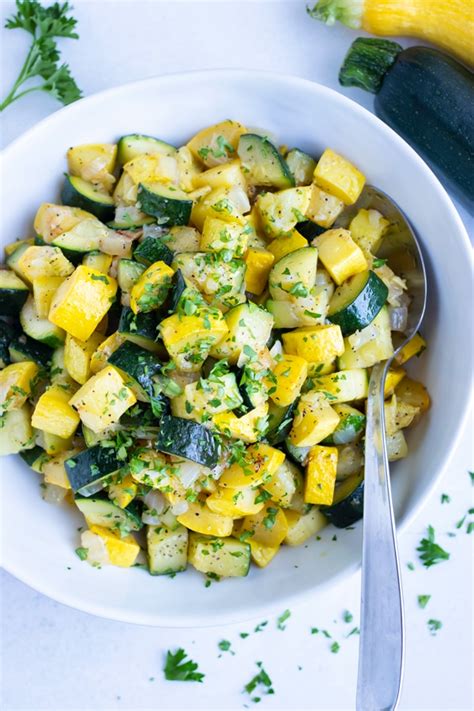 Simple Sautéed Zucchini and Yellow Squash - Evolving Table