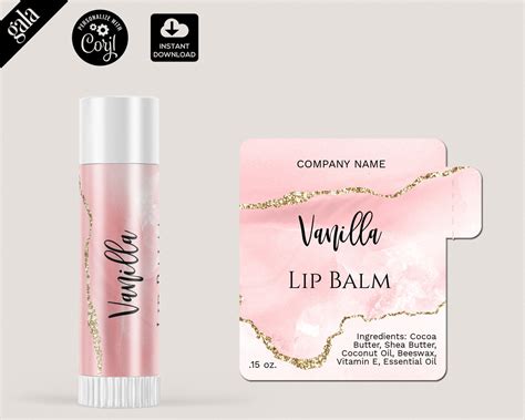 Lip Balm Label Template - Detrester.com