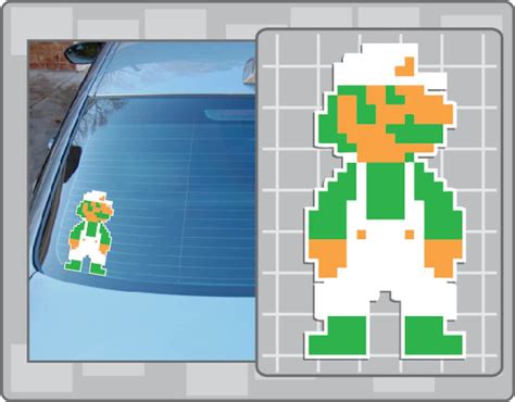 SUPER LUIGI 8bit Sprite Vinyl Decal No. 1 From Super Mario - Etsy