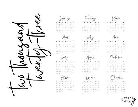 2023 Coloring Calendar - Printable Template Calendar