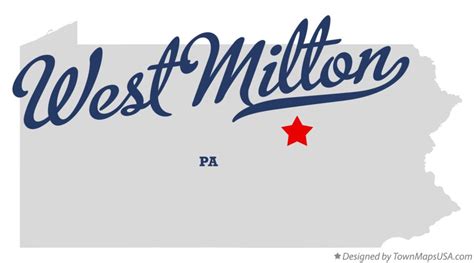 Map of West Milton, PA, Pennsylvania