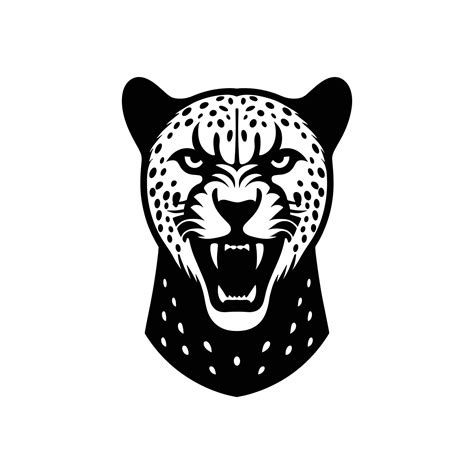 Dynamic Elegance Cheetah Head Silhouette Icon in Vector Illustration 36513660 Vector Art at Vecteezy