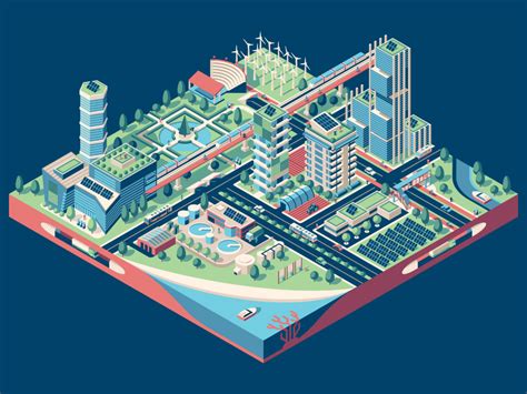 United Nations Sustainable City Illustration by DKNG on Dribbble Interactive Sites, Interactive ...