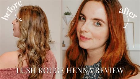 Lush Caca Rouge Henna Review | Hair Transformation & Henna Use Tips - YouTube