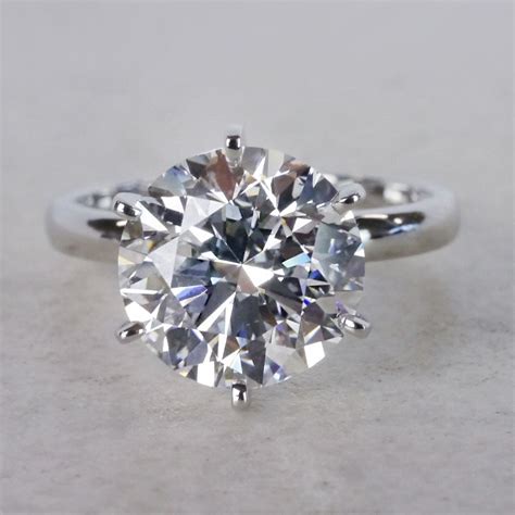 Stunning 4 Carat Diamond Ring - Classic Solitaire Design