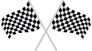 Checkered Flag Banner Clipart