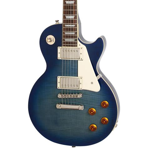 Epiphone Les Paul Standard PlusTop Pro Electric Guitar Translucent Blue ...