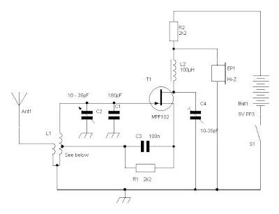 Simple Regenerative Receiver Circuit Diagram 80m or 40m | Electronic ...