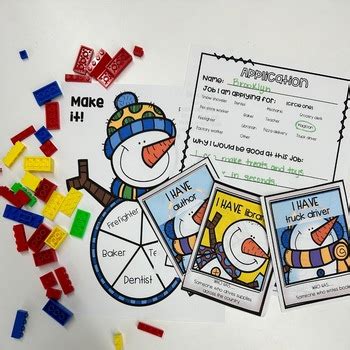 "Snowmen At Work:" Activities for career exploration | TPT