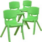 Lifetime Almond Stacking Kids Chair (Set of 4) 80383 - The Home Depot
