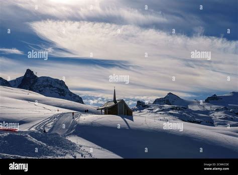 Winter Wonderland in Zermatt, Matterhorn, Switzerland Stock Photo - Alamy